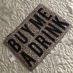 Buy Me a Drink Glitter Clutch